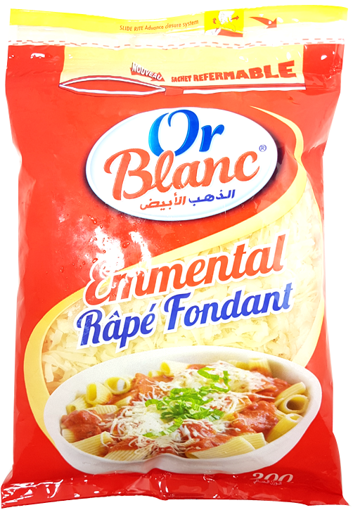 Emmental Français Râpé 45% Or Blanc 200 g