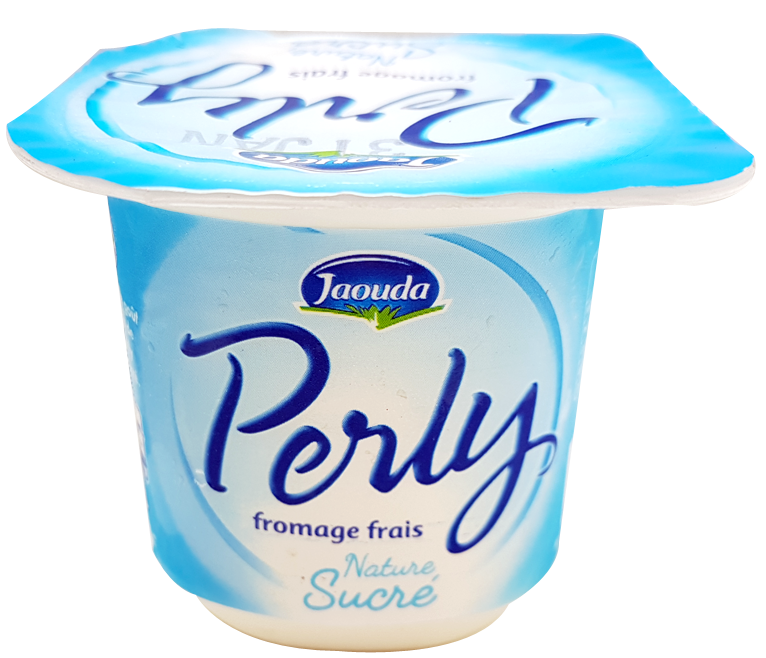 Sweetened natural fromage frais 80g - PERLY