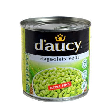 Flageolets Verts Extra Fins D'aucy  400g