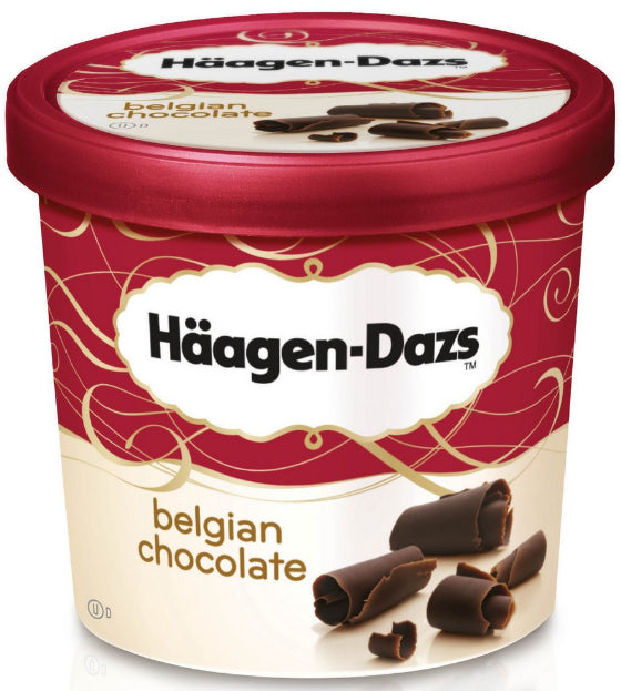 Mini Pot de Glace Chocolat Belge Häagen-Dazs 100ml