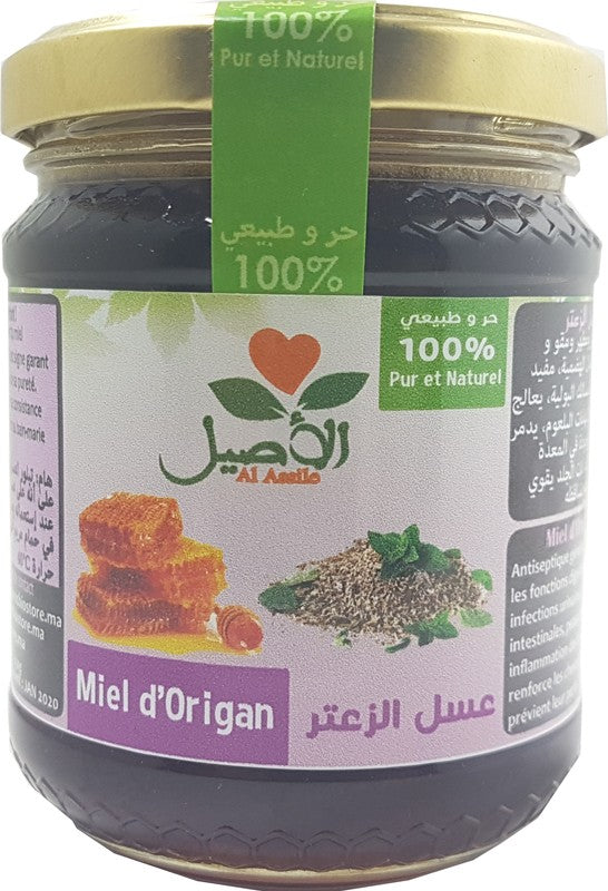 Miel d'Origan 100% Pur et Naturel Al-Assil (Zaatar) 250g