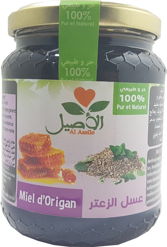 Miel d'Origan (Zaatar) 100% Pur et Naturel Al-Assil 500g