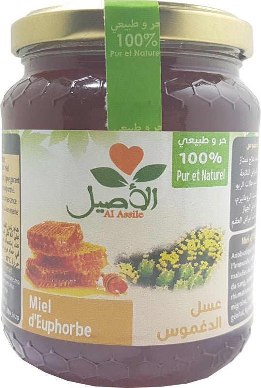 Miel d'Euphorbe (daghmouss) 100% Pur et Naturel Al-Assil 500g