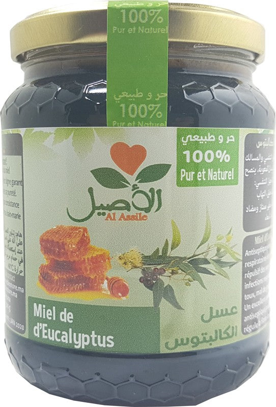 Miel Eucalyptus 100% Pur et Naturel Al-Assil 500g