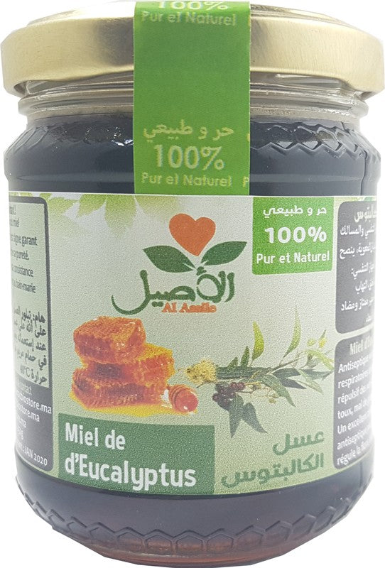 Miel Eucalyptus 100% Pur et Naturel Al-Assil 250g