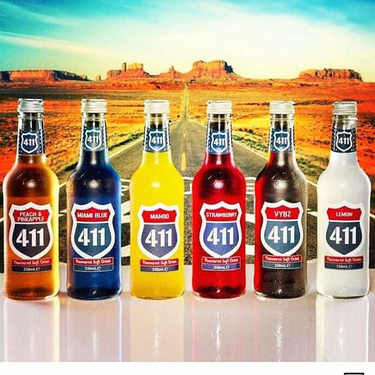 Strawberry Flavored Soft Drink 411 330 ml