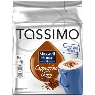 8 Capsules Maxwell House Cappuccino Choco Flavor Tassimo
