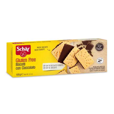 Biscuits au Chocolat Noir Sans Gluten  Schär 150 g