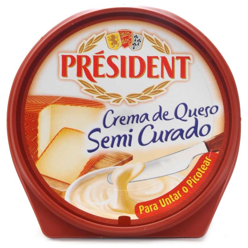 President Processed Cheese Cream 125 g