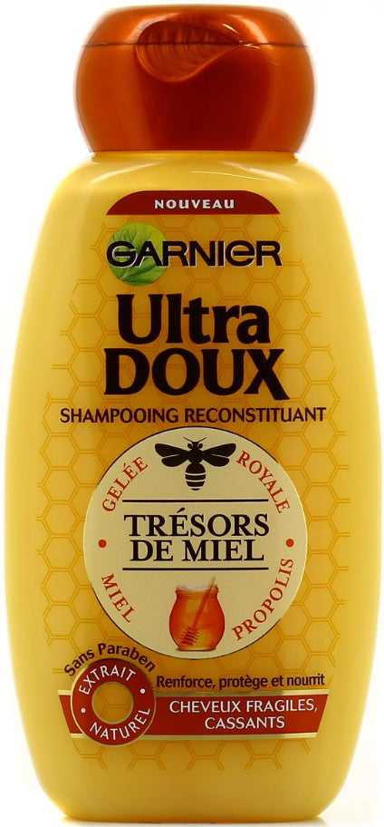 شامبو ألترا دوكس لتجديد الشعر Trésors de Miel Garnier، 400 مل