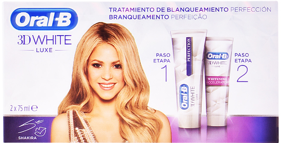 Oral-B 3D White Luxe Perfection and Whitening Toothpaste 2x75ml