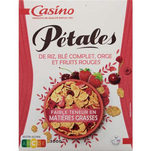 PETAL RIZ,BLE COMPLE,ORGE ET FRUITS ROUGES CASINO 300G