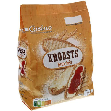 Toasted rolls Kroast Brioche Casino 225g