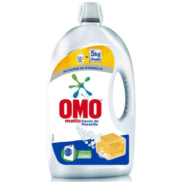 Détergent Liquide au Savon de Marseille Omo Matic  2,5L