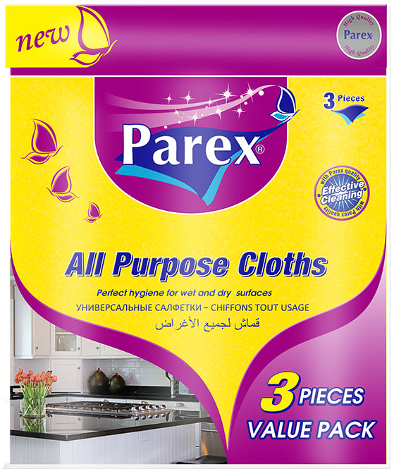 5 Parex Multi Purpose Cloths