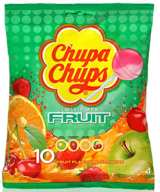 Sucettes Chupa Chups Fruit 10 Unités