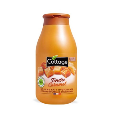 Shower Milk Moisturizing 97% Natural Origin Ingredients Softness Caramel Cottage 250 ml