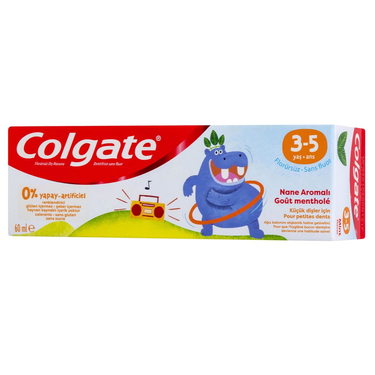 Dentifrice pour Enfants Sans Fluorure  à Saveur de Menthe  Sans Gluten Colgate 60 ml