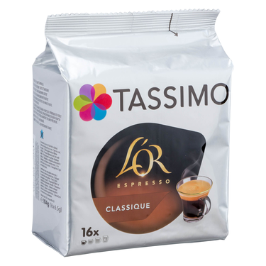 16 Capsules L'or Espresso Classique Intensité 6 Tassimo