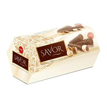 Savor Hazelnut Cream Waffle Roll 162 g