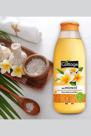 Gel Douche Extra-nourrissant à la Fleur de Monoï Cottage  560 ml