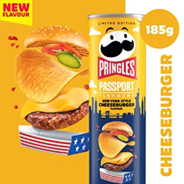 Pringles Cheeseburger New York Style Passport Flavor Crisps 165g