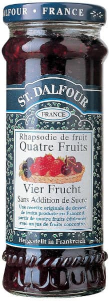 Confiture Quatre Fruits Sans Sucres Ajoutes St Dalfour 284g