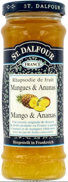 Pineapple &amp; Mango Jam No Added Sugar St Dalfour 284g