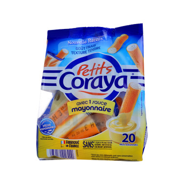 20 Small Surimi Sticks Coraya Mayonnaise Sauce 210 g