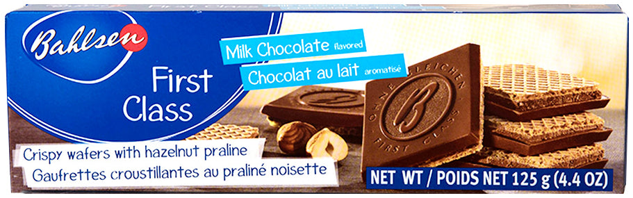 Bahlsen First Class Chocolate and Milk Wafers 125g