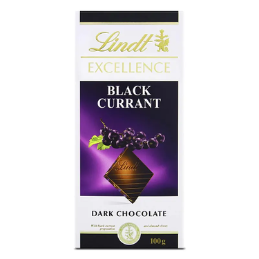 Lindt Blackcurrant Excellence Dark Chocolate 100g