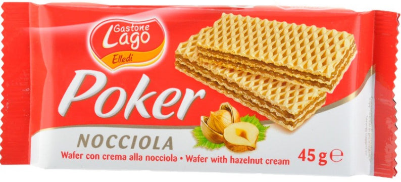 Hazelnut Poker Wafers 45g