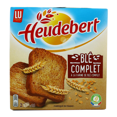 Whole Wheat Rusks Heudebert Lu 280 g