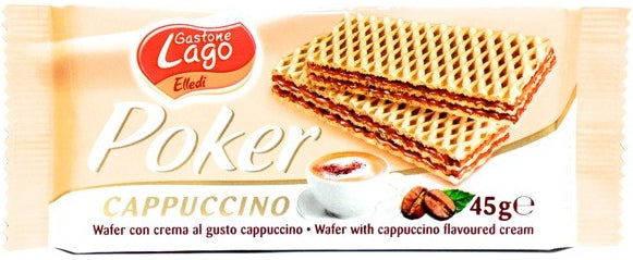 Wafer Cappuccino Poker 45g