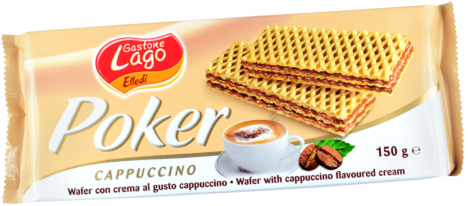Cappuccino Poker Wafers 150g