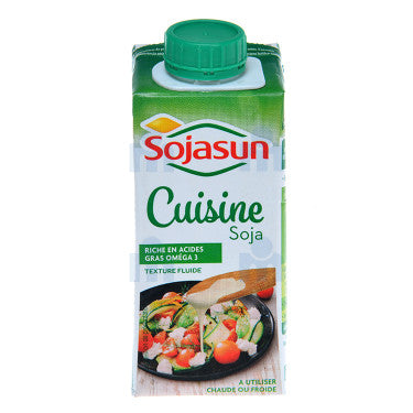 Crème Végétale de Cuisson au Soja Sojasun  200 ml