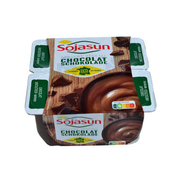 Dessert Végétal au Chocolat Sans Gluten Sojasun  4x100g