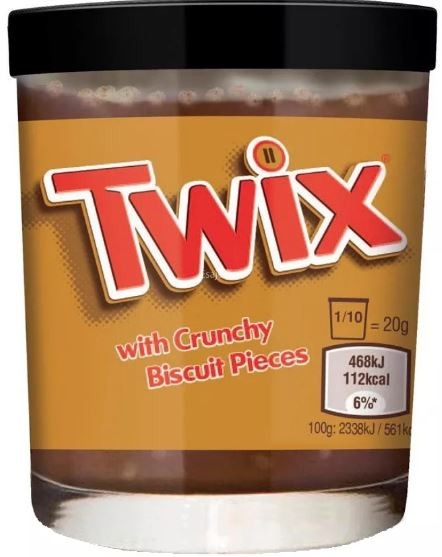 Pâte à Tartiner Crunchy et pièces de biscuit TWIX 200g