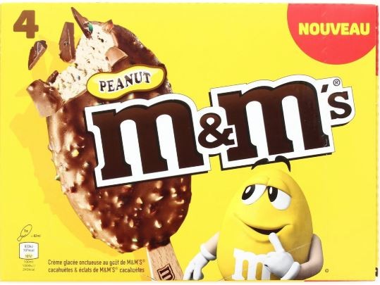 4 BATONNETS PEANUT M&M'S  248g