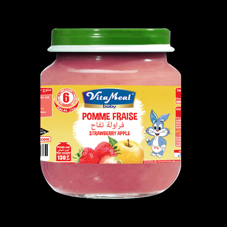 Vitameal Baby Gluten and Lactose Free Apple Strawberry Dessert Pot 130g