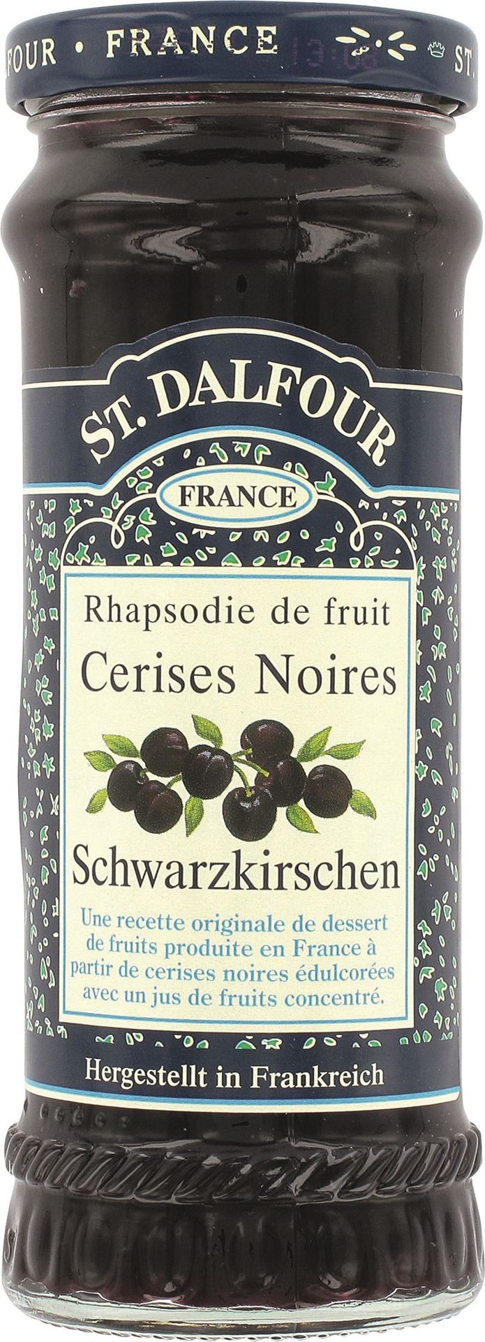 Confiture Cerises Noires Sans Sucre Ajoutés St Dalfour 284g