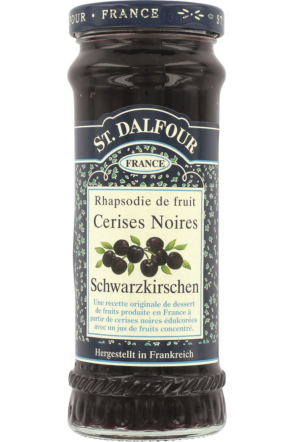 مربى الكرز الأسود بدون سكر مضاف سانت دالفور 284 جرام