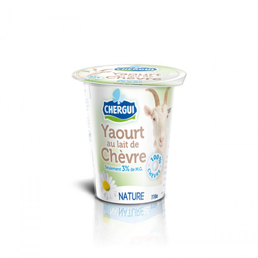 Yaourt de Chèvre Nature Sans Sucre Chergui 4pots x110g