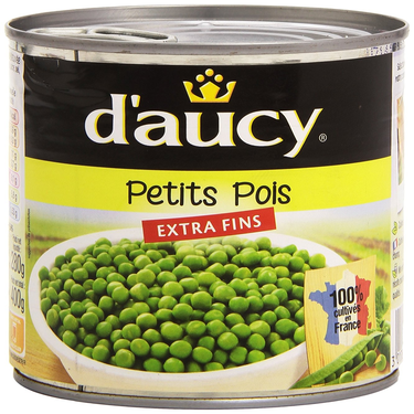 Petits Pois Extra Fin D'aucy 800g