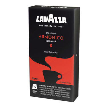 10 Espresso capsules Armonico intensity 8 Lavazza Compatible NESPRESSO machine 55g