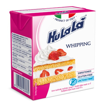 Sweet Vegetable Whipped Cream for Pastry UHT Hulala 200 ml