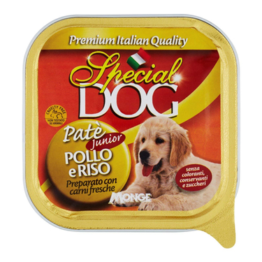 Pâté au Poulet & Riz pour Chien Junior  Special Dog  150 g