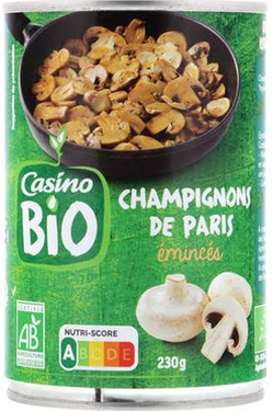 Champignons de Paris Émincés Bio Casino  230 g