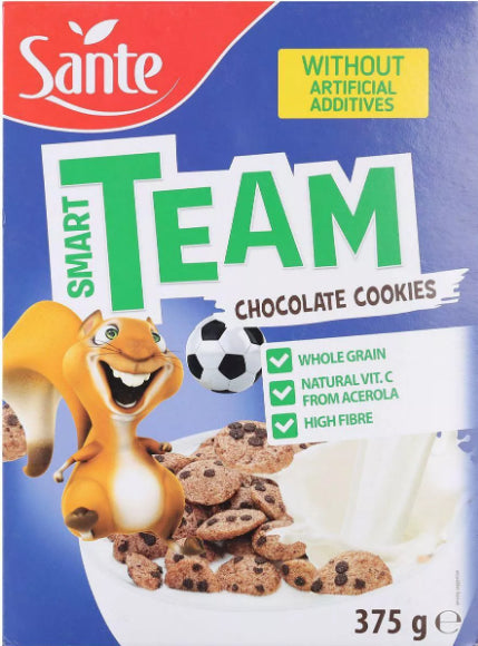 SMART TEAM CHOCOLATE COOKIES SANTE 375 G