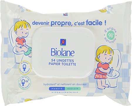 Lingettes papier toilette x54  BIOLANE